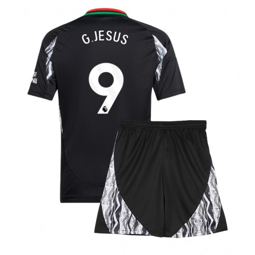 Fotbalové Dres Arsenal Gabriel Jesus #9 Dětské Venkovní 2024-25 Krátký Rukáv (+ trenýrky)